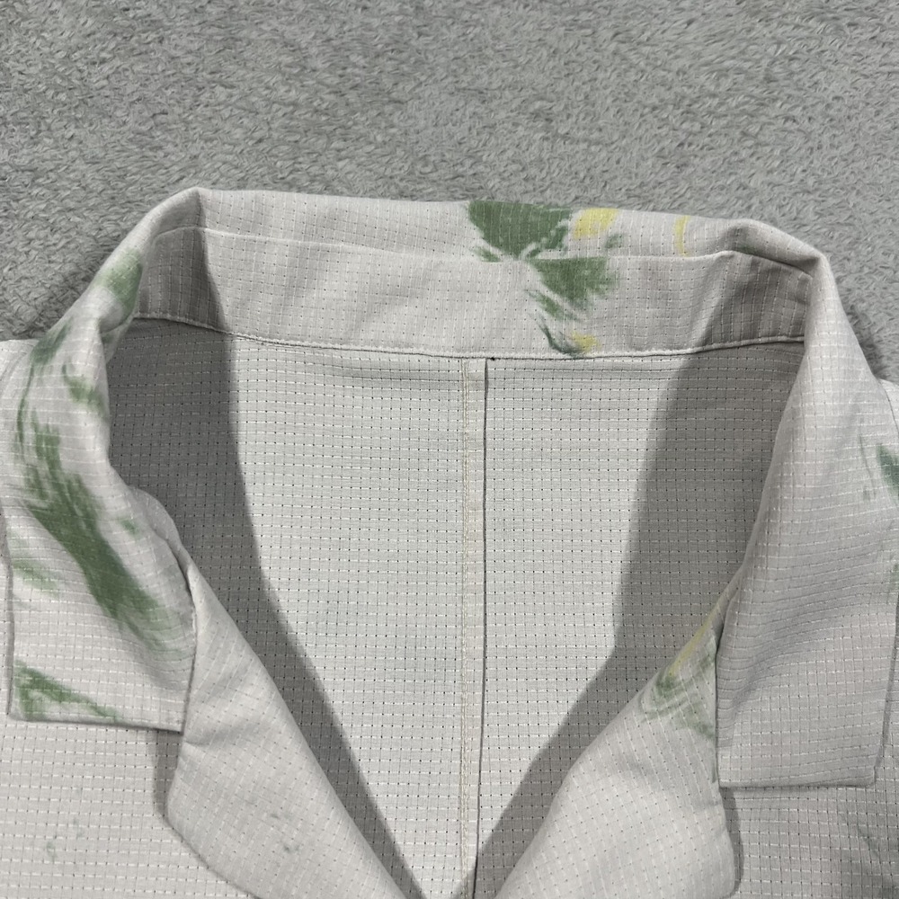 Lululemon Airing Easy Shirt Mens Large Camp Collar Diffuse Dye Print Snap Button - Picture 4 of 9